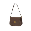 Bolso de hombro minimalista de piel auténtica