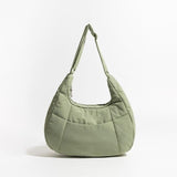 Chic Half Moon Puffer Shoulder Bag