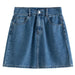 Chic High Waist Denim Skirt