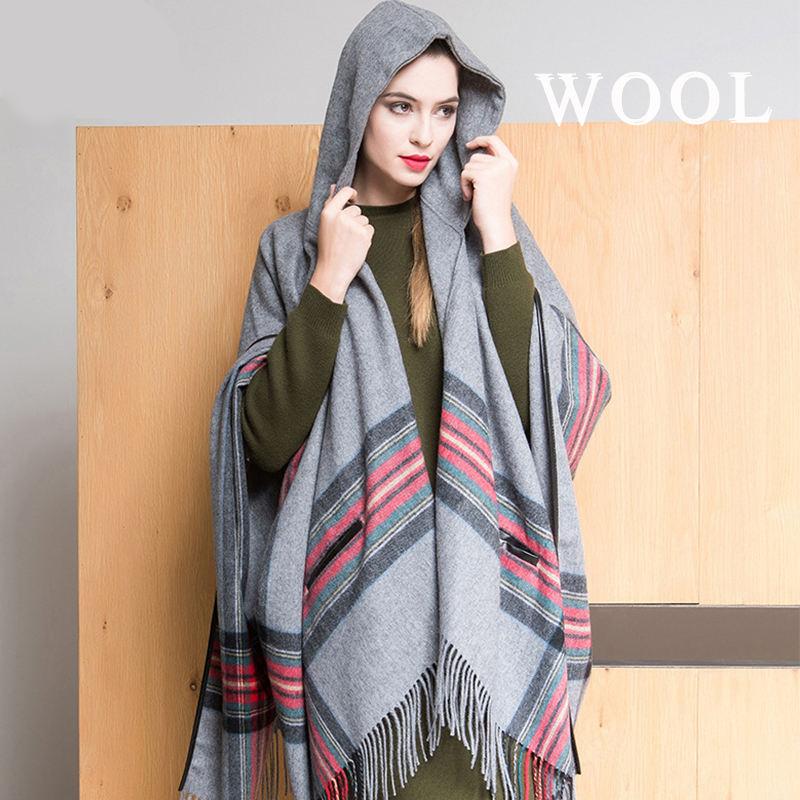 Handmade Cashmere Wool Maxi Cloak - Elegant Lace-Up Overcoat