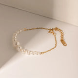 Fine Size Pearl Spacer Necklace/Bracelet