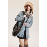 Leopard Patchwork Denim Jacket