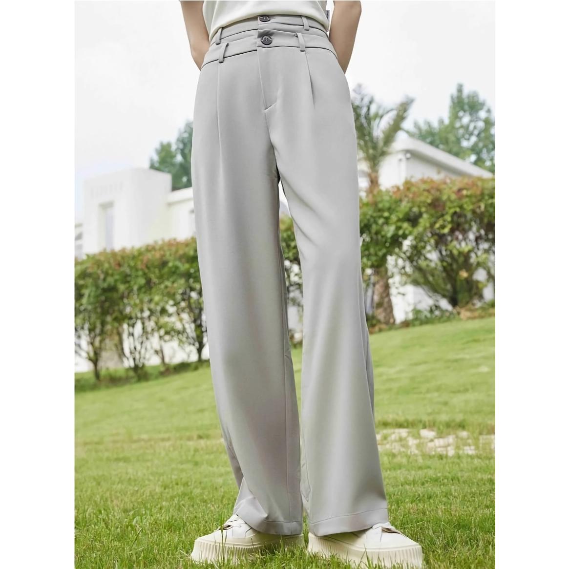 Essential Wide Leg Casual Pants