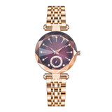 Women's Fashion Simple Cut Quartz Watch Steel Band - Dazpy