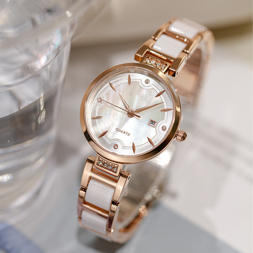 Elegant All-match Fashion Trendy Simple Special Interest Light Luxury Quartz Watch - Dazpy