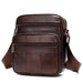 Vertical Head Layer Cowhide Casual One-shoulder Messenger Bag - Dazpy