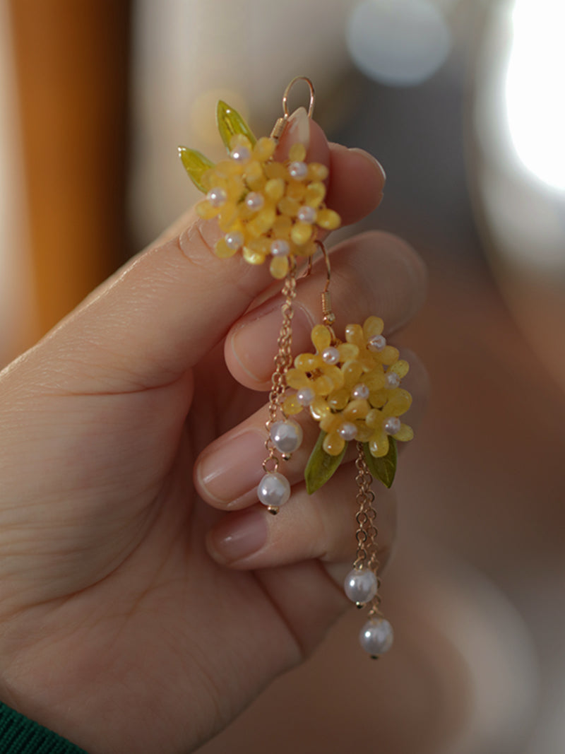 Retro Osmanthus Earrings For Female Minorities Mori Style - Dazpy