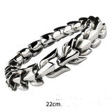 Men's Trendy Titanium Steel Keel Chain European And American Retro Wide Bracelet - Dazpy