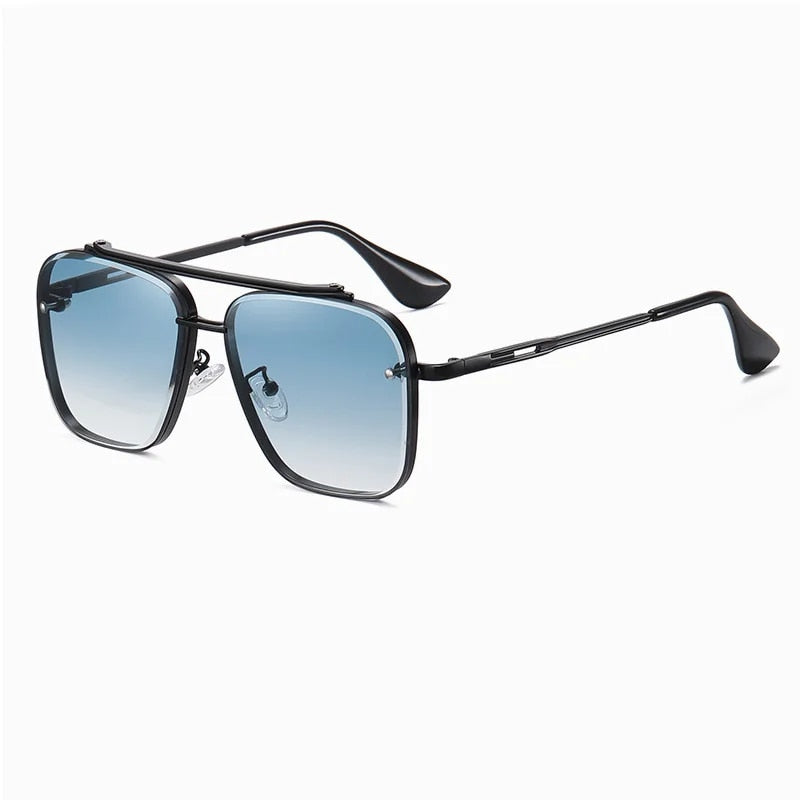 Gafas de sol de piloto con degradado de lujo para hombre