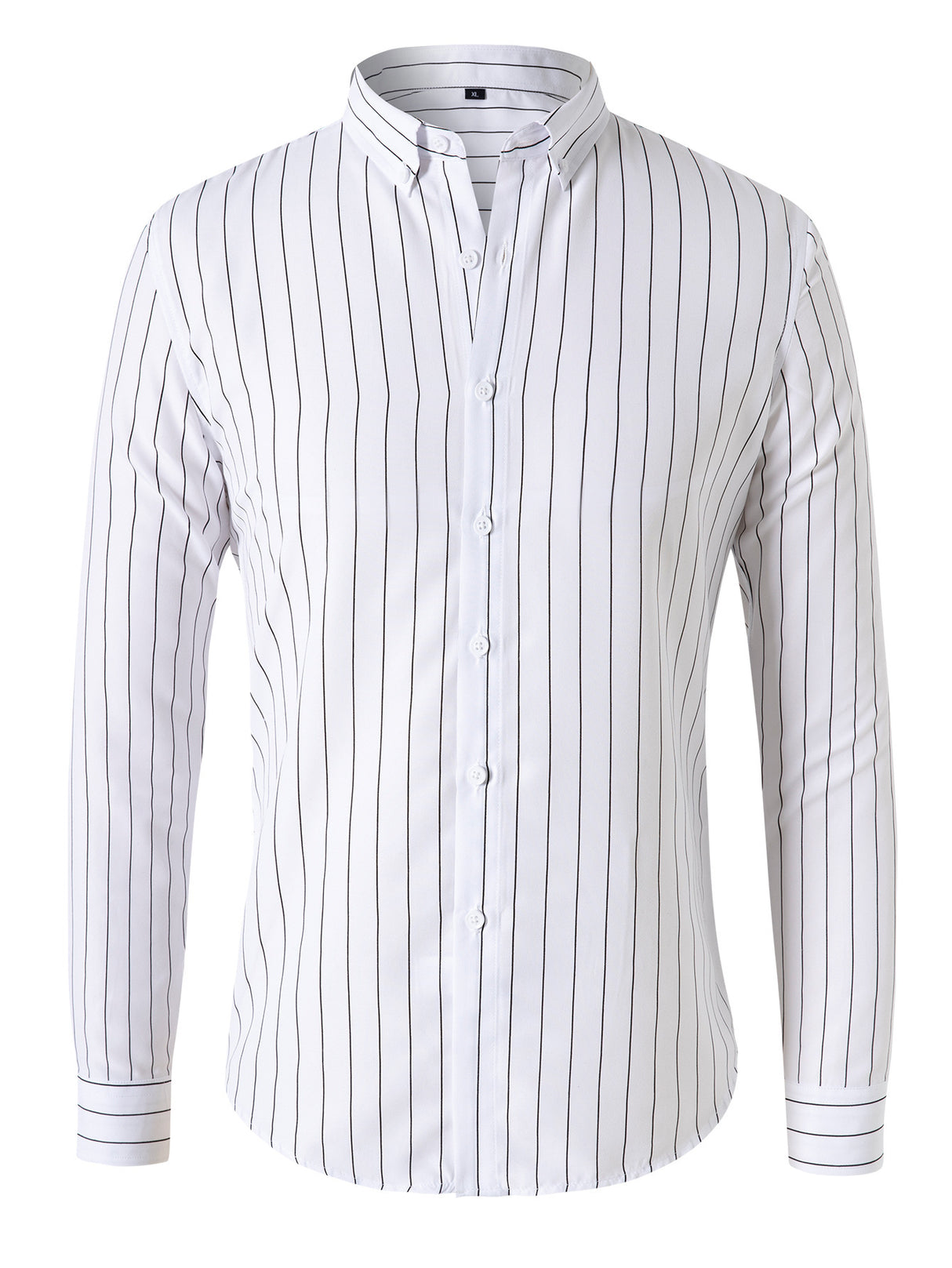 Men's Korean Style Striped Shirt Long Sleeve