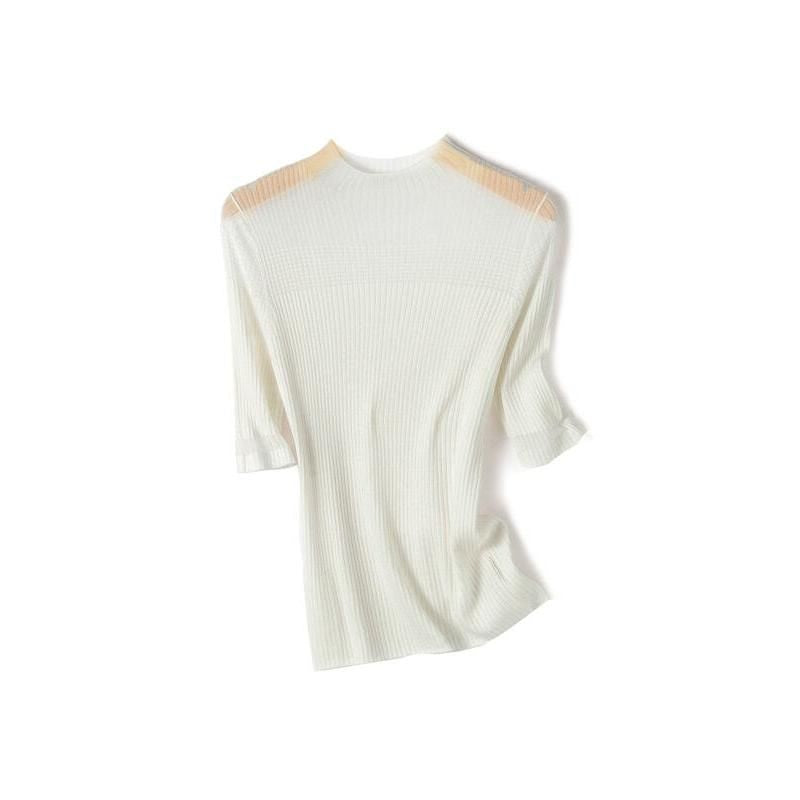 Elegantes Halbarm-Stricktop für Damen