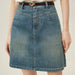 A-line Denim Skirt