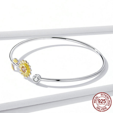 Bracelet Daisy Set With Zircon Flowers - Dazpy