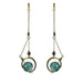 Original Vintage Glass Ball Asymmetrical Hand Made Earrings - Dazpy