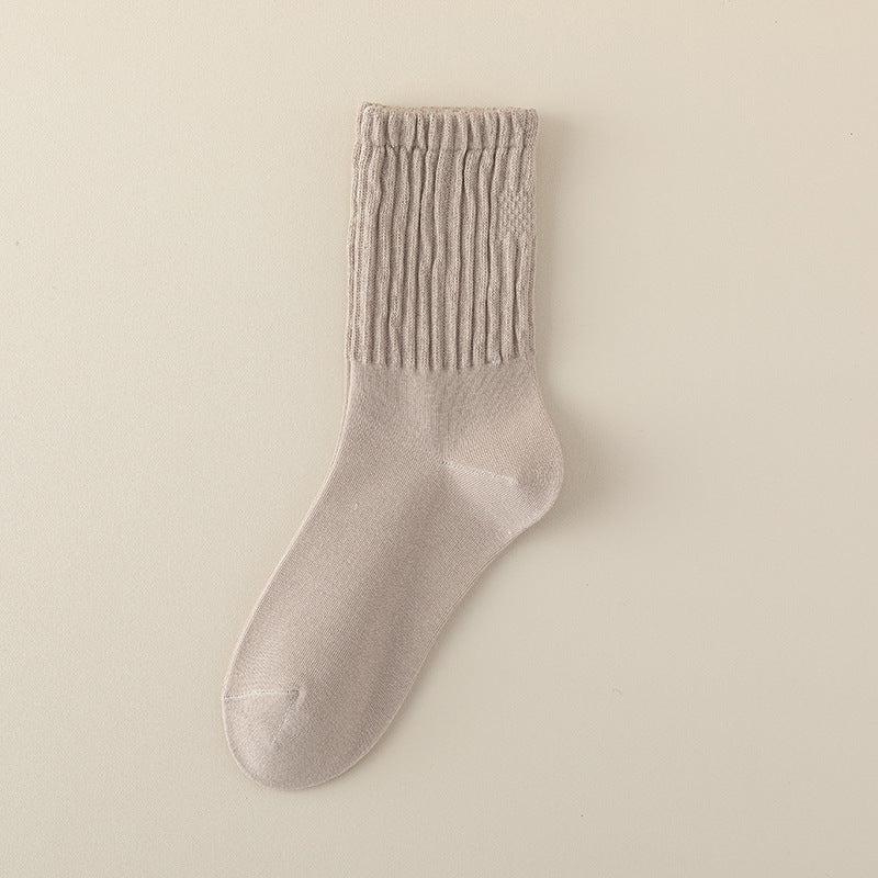 Damen Mid-Tube Baumwollsocken für Frühling und Herbst