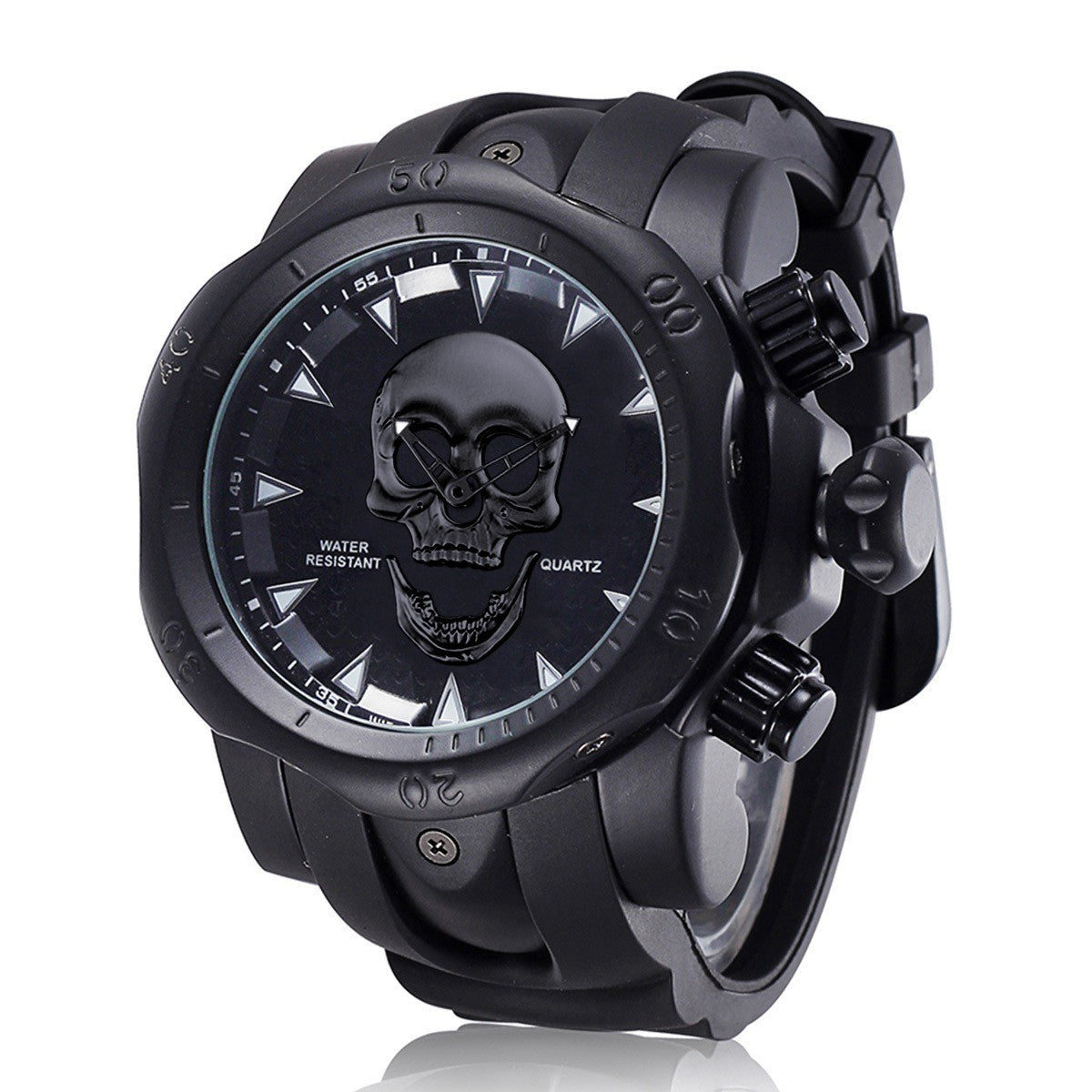 Men's Sports Fashion Skull Pattern Waterproof Watch - Dazpy