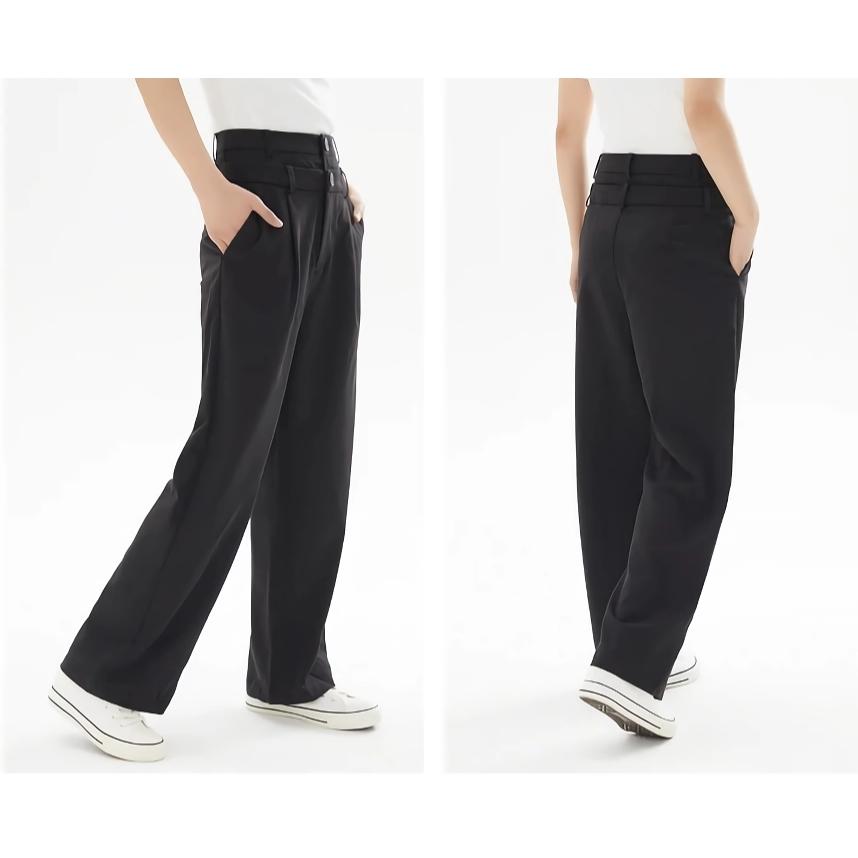 Essential Wide Leg Casual Pants