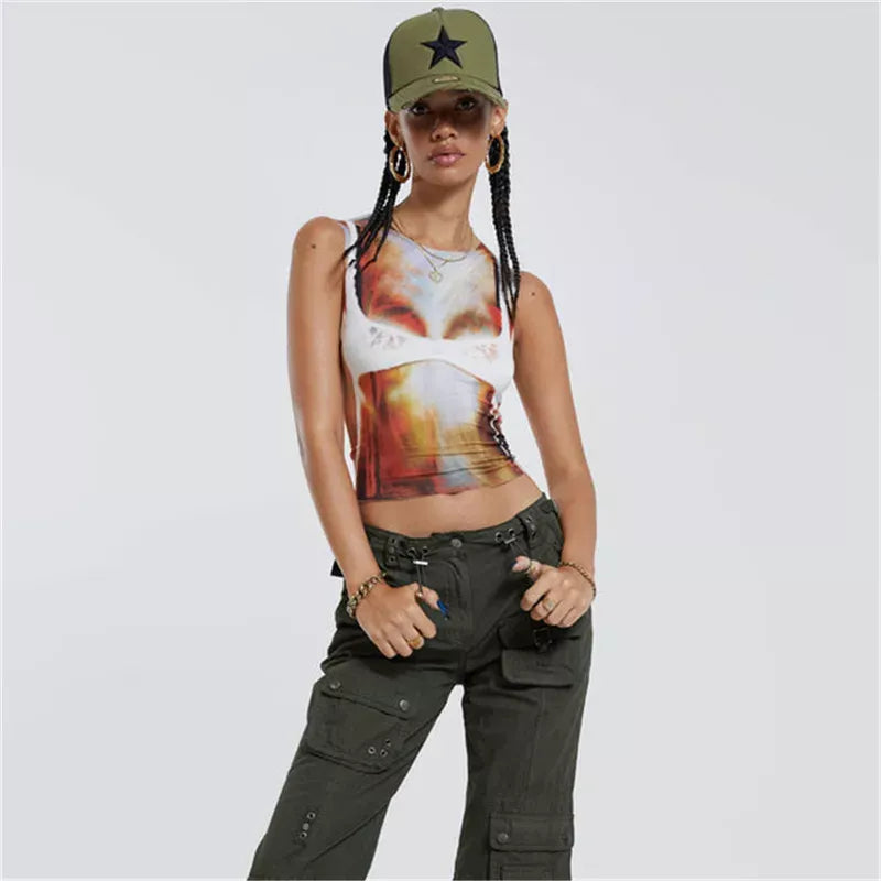 Slim-Fit Tie-Dye Tank Top