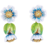 Retro Design Flower Earrings Female - Dazpy