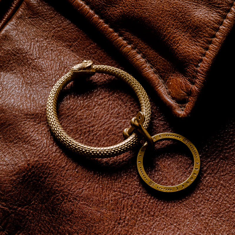 Fashion And Original Brass Snake Bite Key Ring - Dazpy