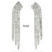 Fashionable Personalised Zirconia Earrings For Women With Tassels - Dazpy