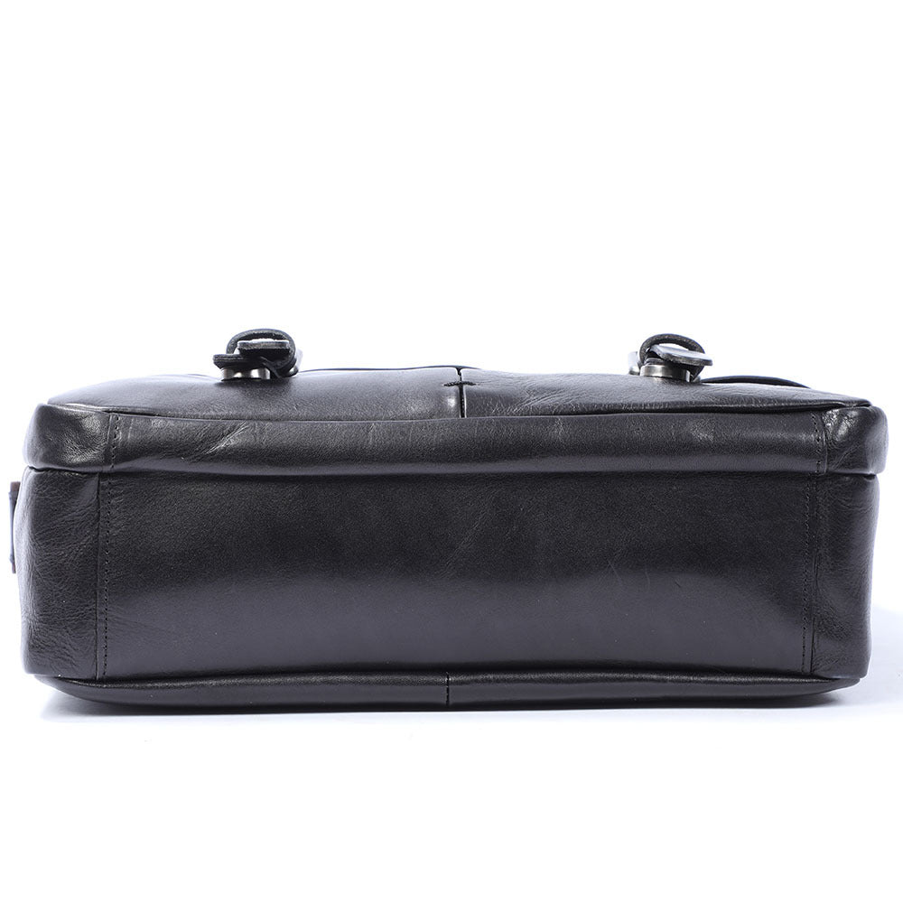 Casual Top Layer Leather Briefcase - Dazpy