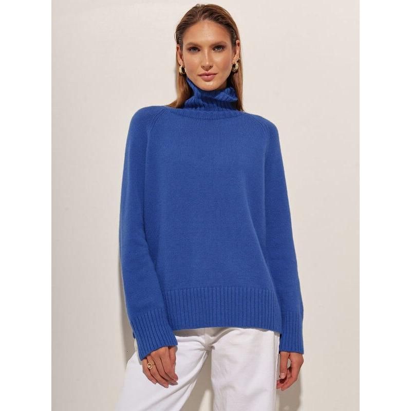 Jersey de mujer de cuello alto otoño-invierno