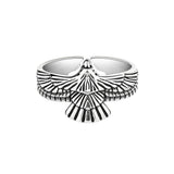 S925 Sterling Silver Eagle Men's Ring - Dazpy