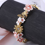 Bee Flowers And Beans Adjustable Bracelet - Dazpy