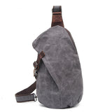 Retro Chest Bag Shoulder Bag Men Canvas Bag - Dazpy