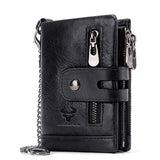 Multi-card leather men's retro RFID wallet - Dazpy