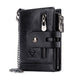 Multi-card leather men's retro RFID wallet - Dazpy