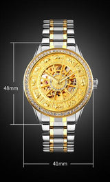 Fashion Temperament Automatic Mechanical Men's Leather Business Watch - Dazpy