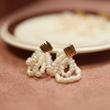 Stylish Vintage Pearl Ear Clips - Dazpy