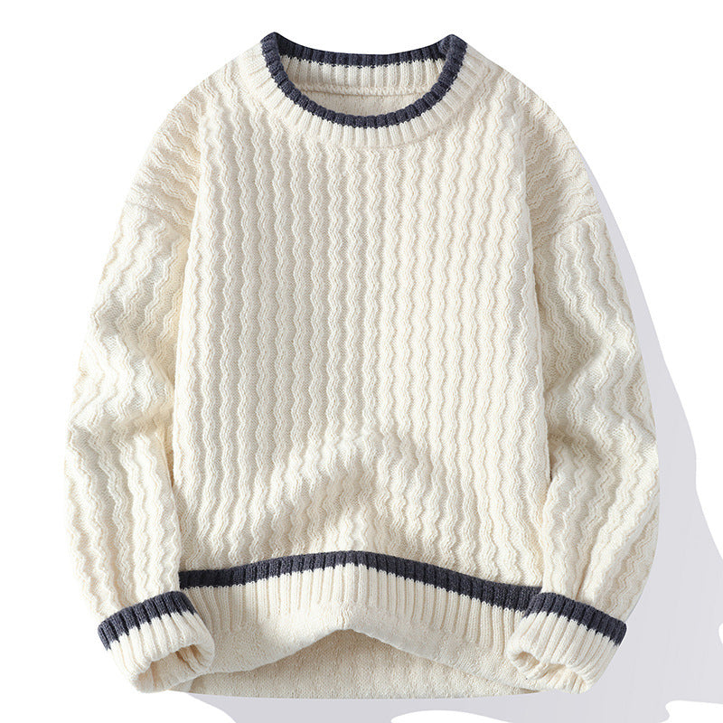 Round Neck Pullover Bottoming Shirt Loose And Warm Sweater