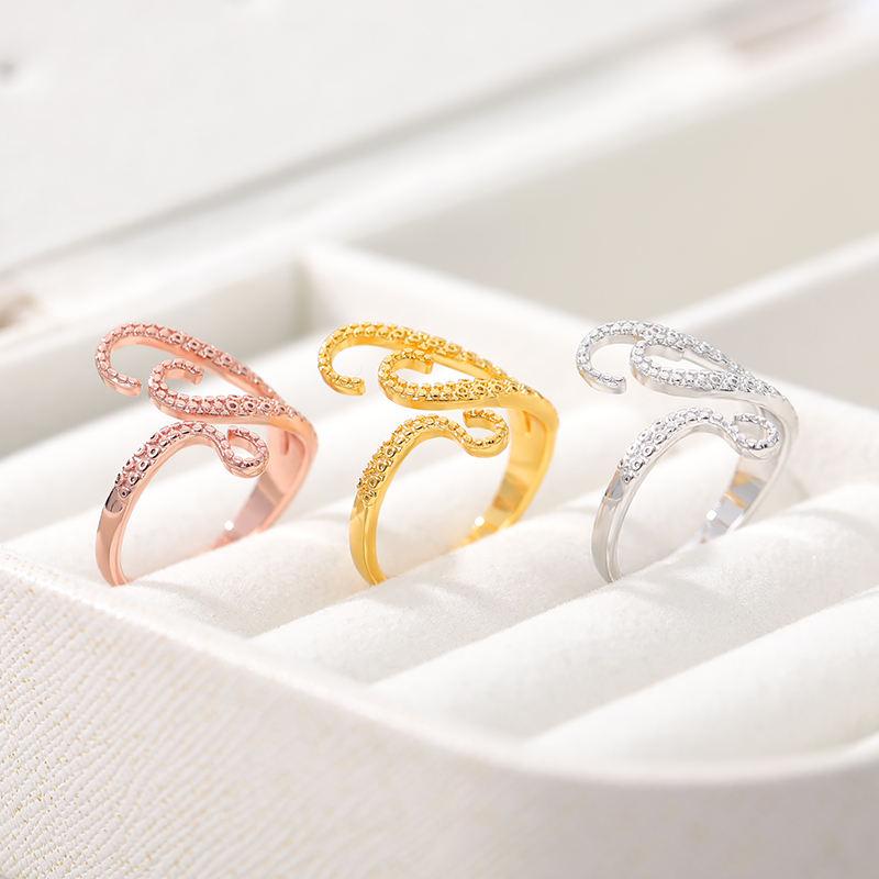 Adjustable Octopus Tentacle Wrap Ring