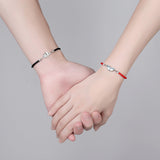 A Pair Of Couple Models Sterling Silver Niche Design Sense Of The Chinese New Year Braided Bracelet - Dazpy