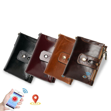 Anti - lose multi - card casual retro leather wallet - Dazpy