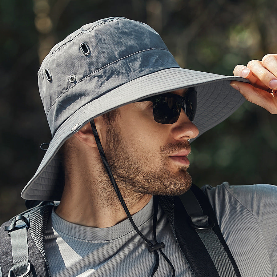 Sonnenhut mit breiter Krempe, wasserdicht, UV-Schutz, für Herren