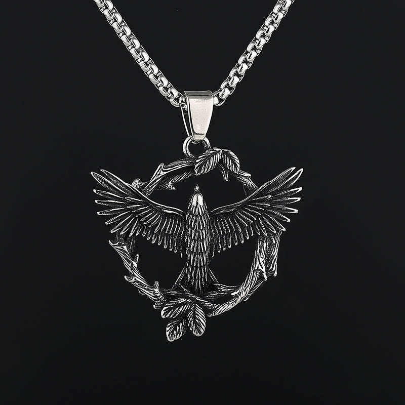 Vintage Overlord Eagle Titanium Steel Pendant Necklace - Dazpy