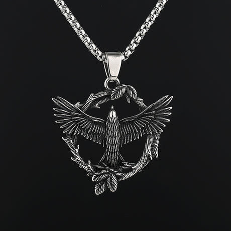 Vintage Overlord Eagle Titanium Steel Pendant Necklace - Dazpy