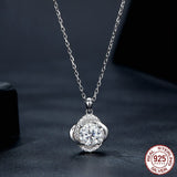 Sterling Silver S925 Sparkling Moissanite Necklace - Dazpy