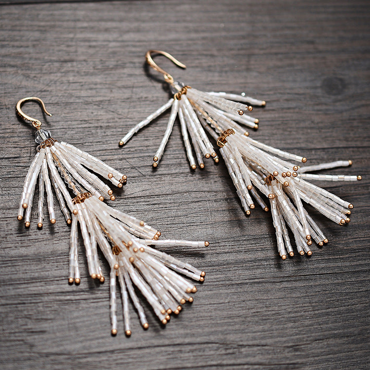 Fashion Tassel Personalized Earrings Wedding Dress Accessories - Dazpy