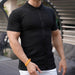 Men's Summer Sports Fitness Casual Short-sleeved Shirt