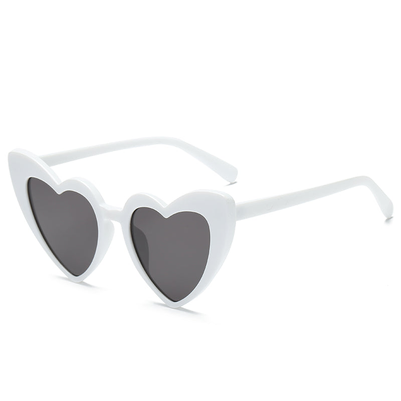 Heart-Shaped Rhinestone Cat Eye Y2K Sunglasses