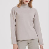 Knitted Sweater Women Classic Turtleneck Pullover