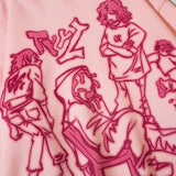 Sudadera con capucha de estilo callejero de anime Harajuku