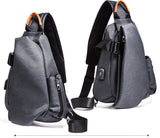 Men's Waterproof And Wear-resistant Casual One-shoulder Messenger Bag - Dazpy