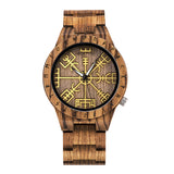 Leisure Ebony All Wood Watch - Dazpy