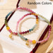 Single-loop Tourmaline Charm Bracelet With Nissin Charm - Dazpy